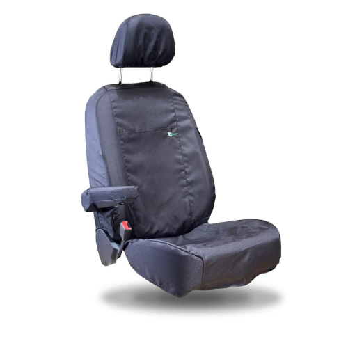 Seat Cover For Volkswagen Caddy 2022 Onwards Passenger Seat - Black, Town & Country - TA8513