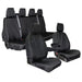 Ford Transit 2014+ Front & Rear Cover Set, Black - TCSBLK+TA5055+TTC14BLK - Town & Country