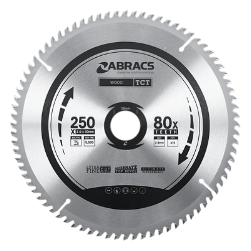 Abracs TCT Blade 210mm x 30mm x 40T - Wood - Pack of 1, TCT21040