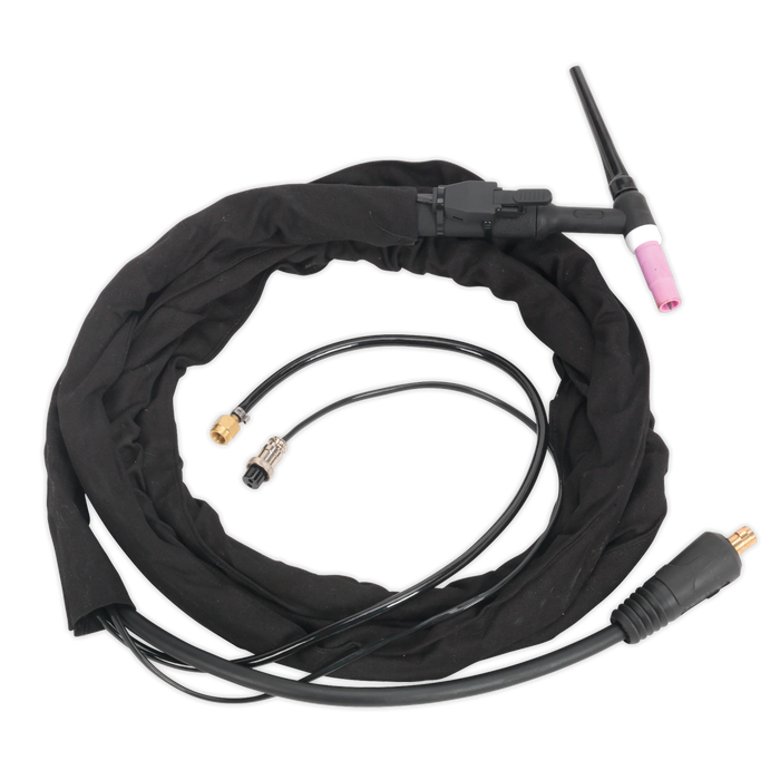 Welding Torch Inverter TIG 16mm² with Push-Button, TIG11S, Sealey