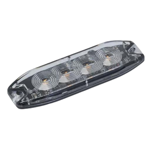 Strobe - Slimline 4 Amber Colour LEDs, R65 Rated, 10-30V, LAP Electrical - TLED4A