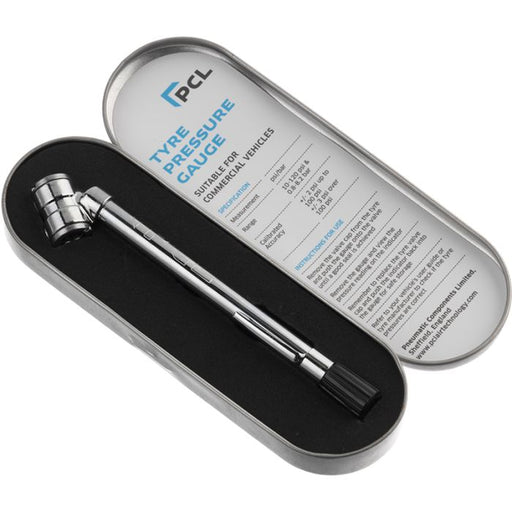 PCL TPG4H17 Pocket Service Gauge, Twin Hold-On Head, 10-120 psi & 0.8-8.2 bar