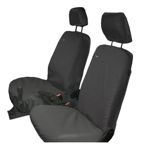 Seat Cover For Ford Transit Connect, Year 2002 - 2012, Front Set, Black, Town & Country - TRCONBLK