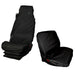 Truck Front Seat Cover Set with Double Passenger Seat, Black - TRUSBLK+TRUDBLK - Town & Country