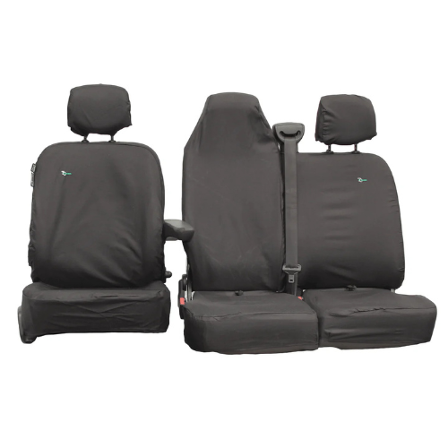 Seat Cover For Fiat Talento Combi, Non Folding Double Passenger Seat, Black, Town & Country - TV03BLK