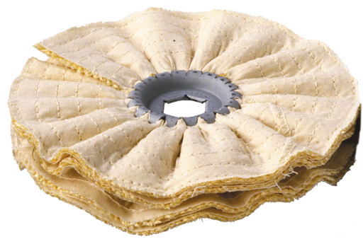 Osborn Folded Buff EKK D150mm, Sisal/Cloth with 20mm Bore and 14mm Adapter - 8203150944