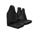 Van Front & Double Seat Cover Set, Small, Black - VBLK+3DFBLK_A1 - Town & Country