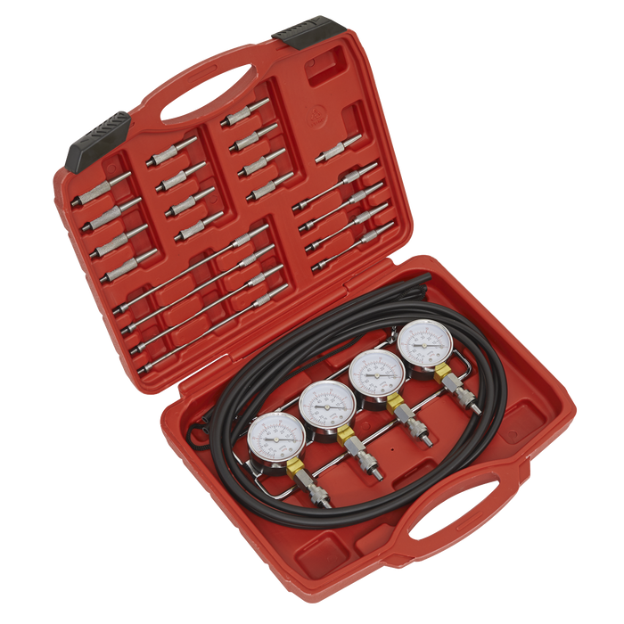 Sealey VS209 Carburettor Synchronizer - Vacuum Mini-Type, Re-Boxed, Grade A, 12 Months Warranty