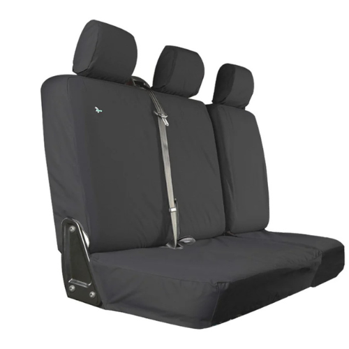 Seat Cover For Volkswagen Transporter T5 And T6 - Folding Rear - Black, Town & Country - VWT5RBLK