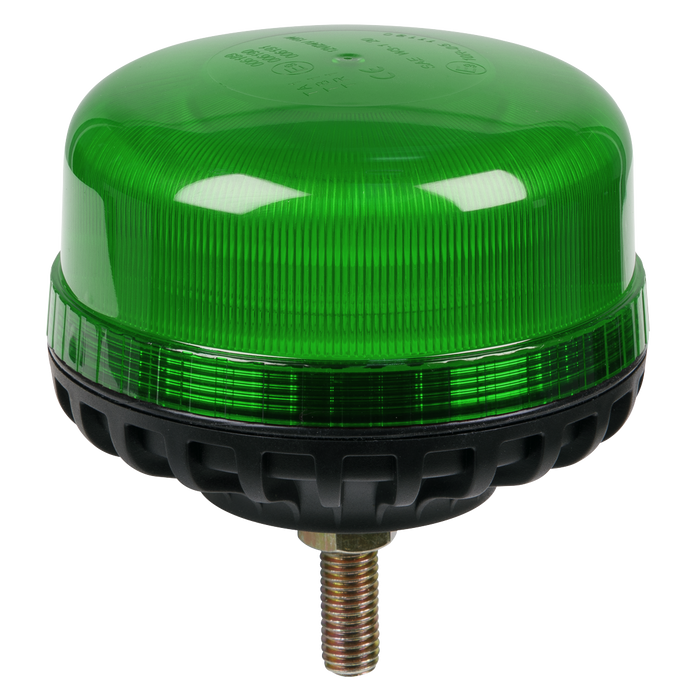 Sealey WB951LEDG Warning Beacon SMD LED 12/24V 12mm Bolt Fixing - Green