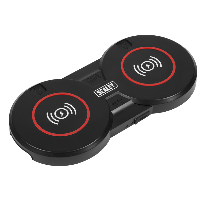 Sealey WCB4 Wireless Charging Base Double 5V⎓2A