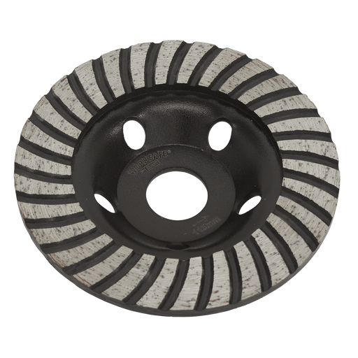 Sealey Concrete Grinding Head Turbo Row, Ø115mm, WDRTCUP115