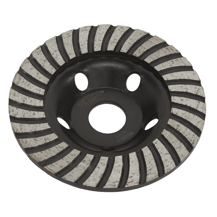 Sealey Concrete Grinding Head Turbo Row, Ø115mm, WDRTCUP115