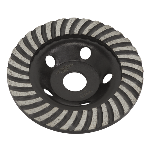 Sealey Concrete Grinding Head Turbo Row, Ø125mm, WDRTCUP125