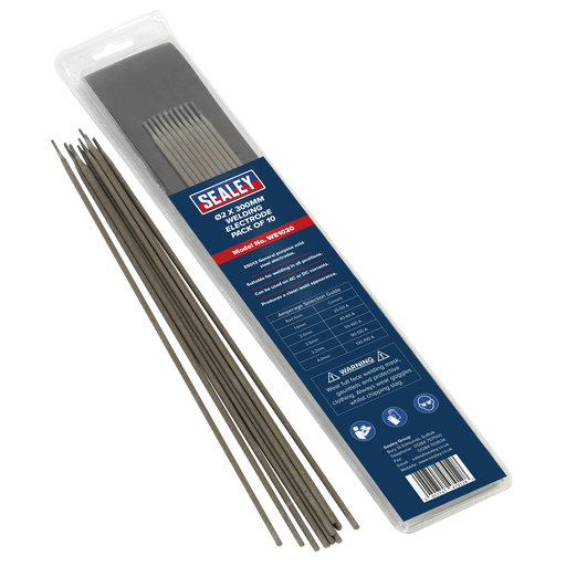 Welding Electrode Ø2 x 300mm Pack of 10, WE1020 Sealey