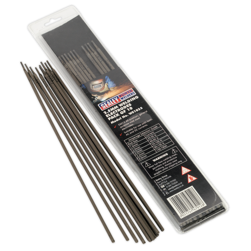Welding Electrode Ø2.5 x 300mm Pack of 10, WE1025 Sealey