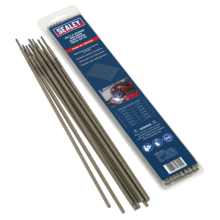 Welding Electrode Ø3.2 x 350mm Pack of 10, WE1032 Sealey