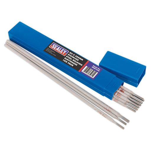 Welding Electrodes Stainless Steel Ø4 x 350mm (1kg Pack), WESS1040 Sealey