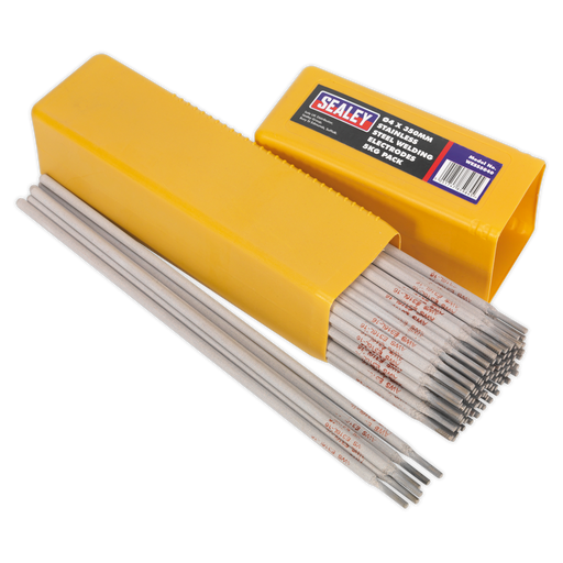 Welding Electrodes Stainless Steel Ø4 x 350mm (5kg Pack), WESS5040 Sealey