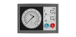 PCL WM3H02 Push Button Wall Meter 0-140 psi & 0-10 bar 7.6m Air Hose & Straight Air Connector (CH2)
