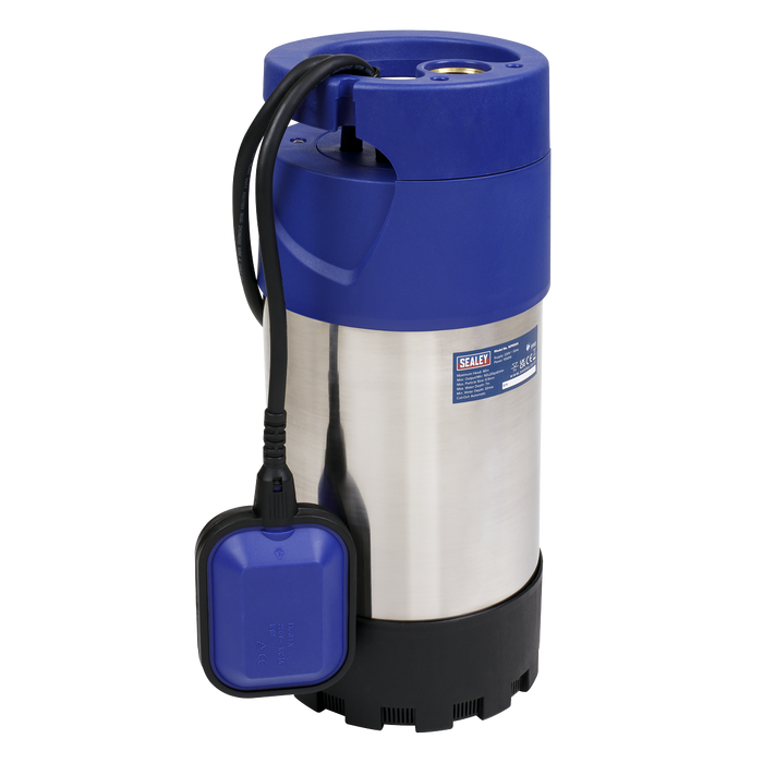 Sealey WPS92A Submersible Stainless Water Pump Automatic 92L/min 40m Head 230V, Re-Boxed, Grade A, 12 Months Warranty
