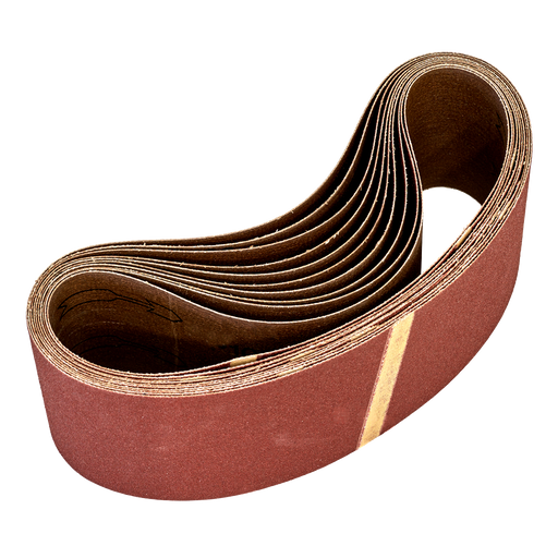 Sealey Sanding Belts,75 x 533mm 60Grit - Pack of 10, WSB5360