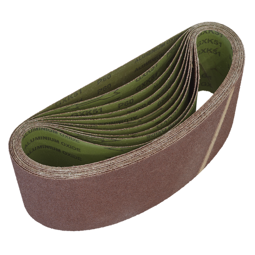 Sealey Sanding Belts, 100 x 610mm 60Grit - Pack of 10, WSB6160