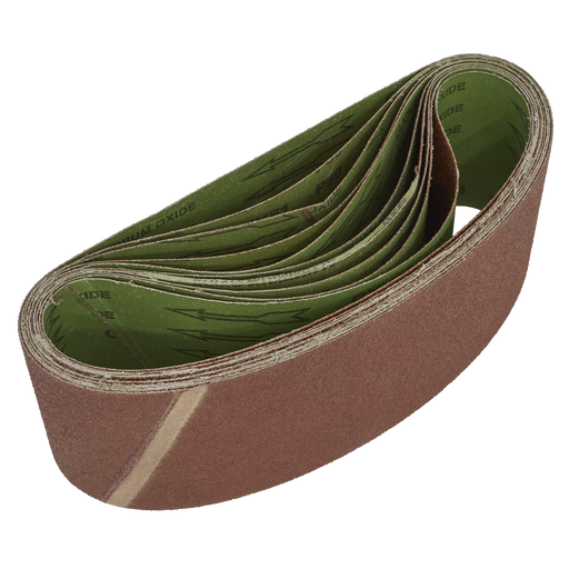 Sealey Sanding Belts, 100 x 610mm 80Grit - Pack of 10, WSB6180