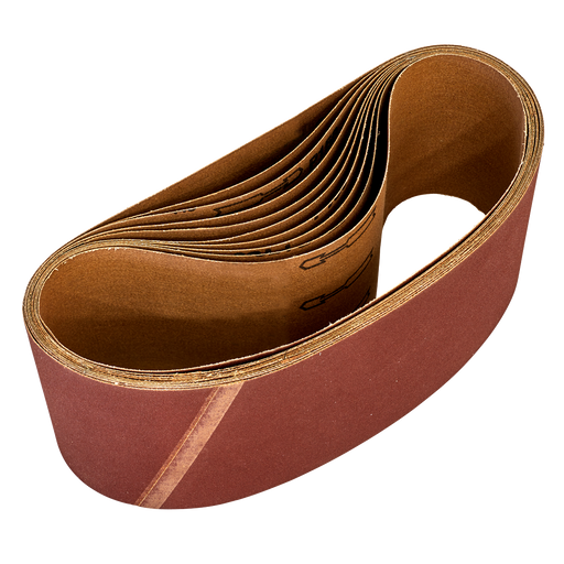 Sealey Sanding Belts,100 x 620mm 120Grit - Pack of 10, WSB62120