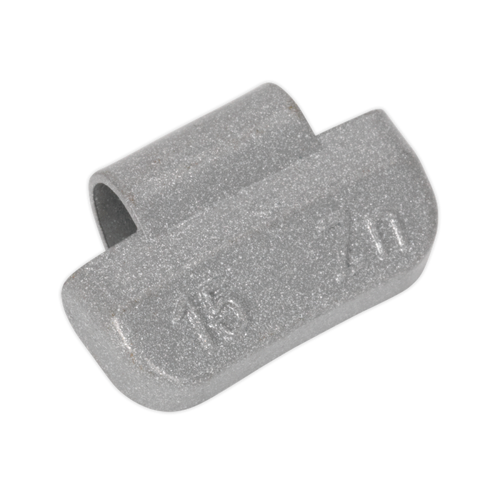 Sealey WWAH15 Wheel Weight 15g Hammer-On Plastic Coated Zinc for Alloy Wheels Pack of 100