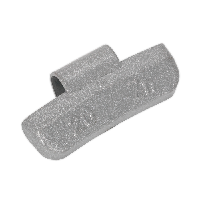 Sealey WWAH20 Wheel Weight 20g Hammer-On Plastic Coated Zinc for Alloy Wheels Pack of 100