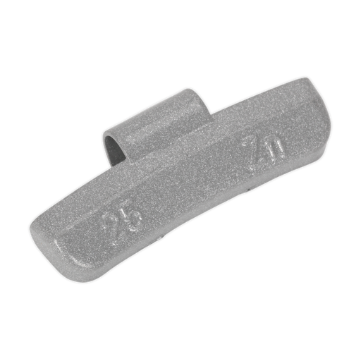 Sealey WWAH25 Wheel Weight 25g Hammer-On Plastic Coated Zinc for Alloy Wheels Pack of 100