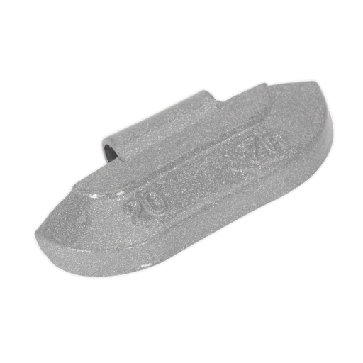 Sealey WWSH20 Wheel Weight 20g Hammer-On Zinc for Steel Wheels Pack of 100