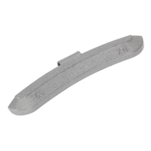 Sealey WWSH50 Wheel Weight 50g Hammer-On Zinc for Steel Wheels Pack of 50