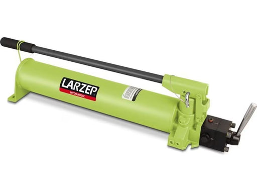 Larzep X22607, Two Speed, Hydraulic Hand Pump, 4.0 cm3 Oil Displacement per Stroke at 700 bar, 2600 cm3 Usable Oil, For use with Double Acting Cylinders