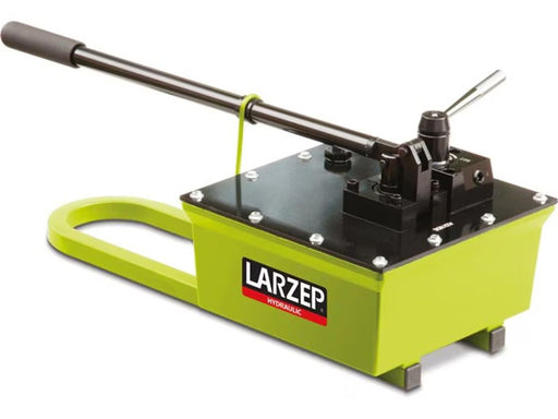 Larzep X26507, Two Speed, Hydraulic Hand Pump, 4.9 cm3 Oil Displacement per Stroke at 700 bar, 6500 cm3 Usable Oil, For use with Double Acting Cylinders