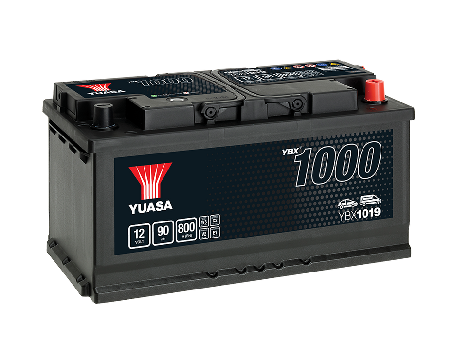 Yuasa YBX1019 12V 90Ah 800A Battery, 3 Years Warranty