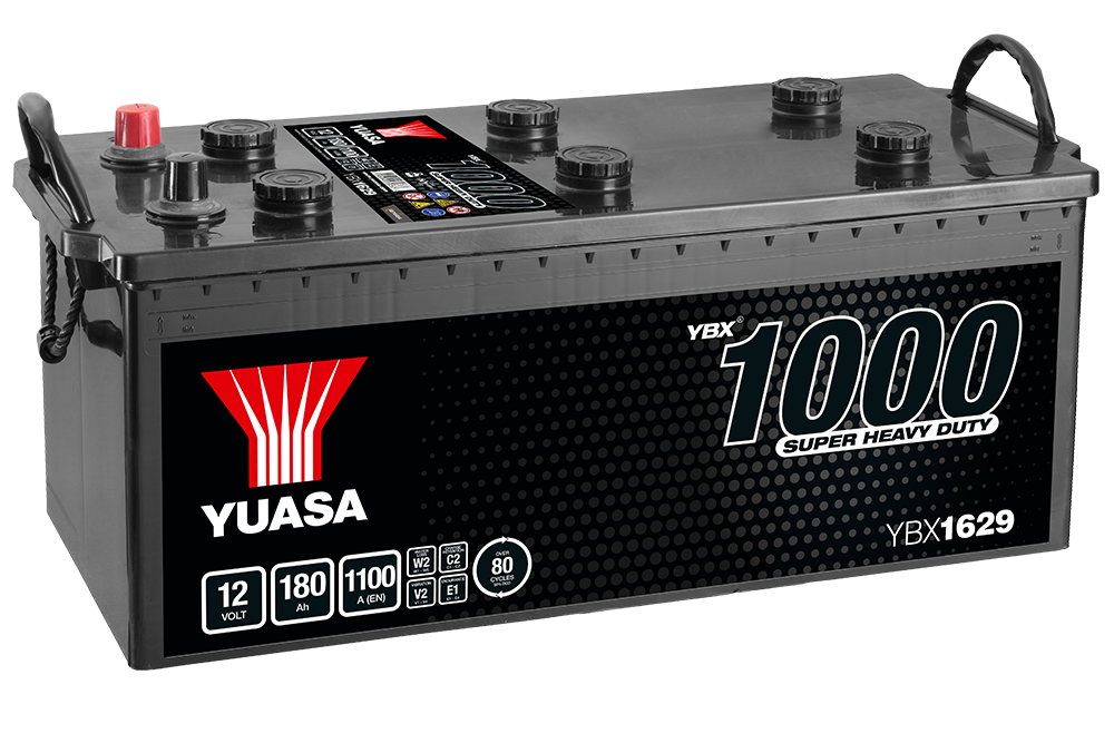 Yuasa YBX1629 12V 180Ah 1100A Super Heavy Duty Commercial Vehicle Battery, 2 Years Warranty