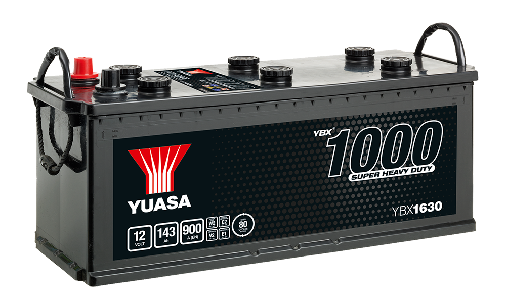 Yuasa YBX1630 12V 143Ah 900A Super Heavy Duty Commercial Vehicle Battery, 2 Years Warranty