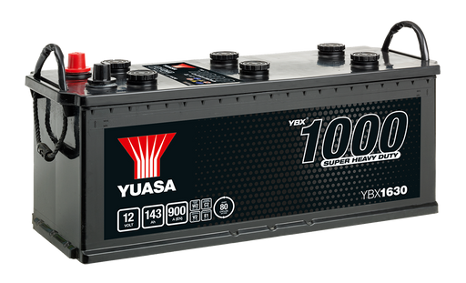 Yuasa YBX1630 12V 143Ah 900A Super Heavy Duty Commercial Vehicle Battery, 2 Years Warranty