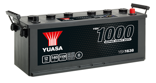 Yuasa YBX1638 12V 140Ah 1100A Super Heavy Duty Commercial Vehicle Battery, 2 Years Warranty