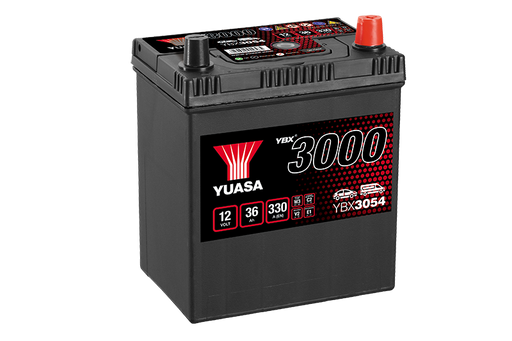 Yuasa YBX3054 12V 36Ah 330A SMF Battery, 1 Year Warranty