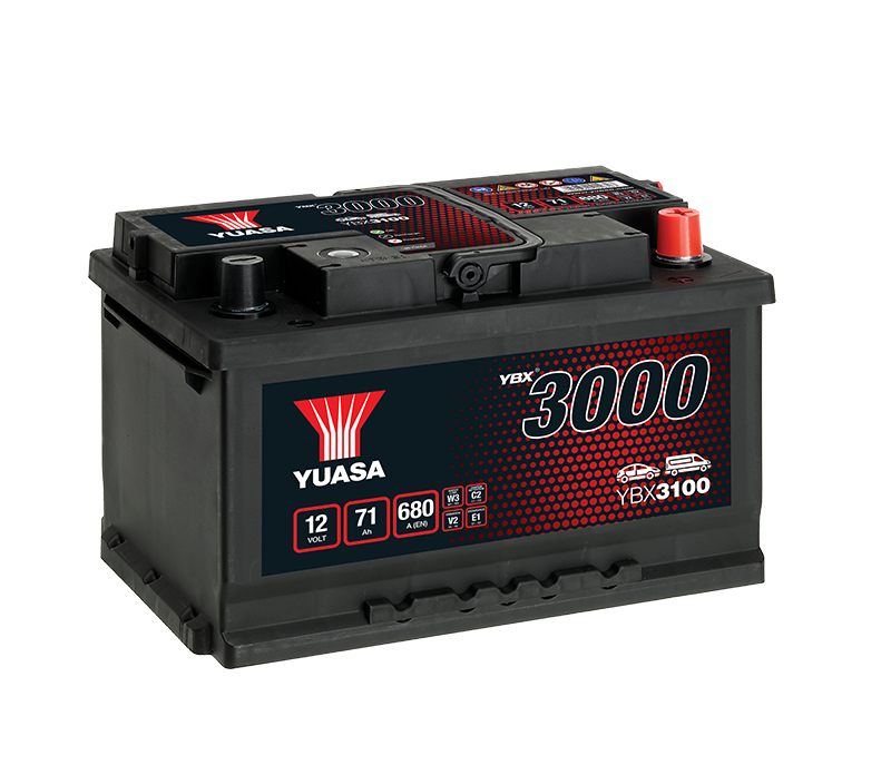 Yuasa YBX3100 12V 71Ah 680A SMF Battery, 1 Year Warranty