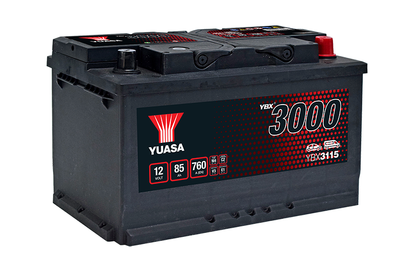 Yuasa YBX3115 12V 85Ah 760A SMF Battery, 3 Years Warranty