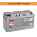 Yuasa YBX5019 12V 100Ah 900A Silver High Performance Battery, 5 Years Warranty