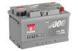 Yuasa YBX5100 12V 75Ah 710A Silver High Performance Battery, 4 Years Warranty