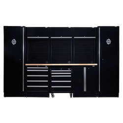 Draper 04398 Bunker Modular Storage Combo with Hardwood Worktop (16 Piece)