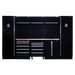 Draper 04398 Bunker Modular Storage Combo with Hardwood Worktop (16 Piece)