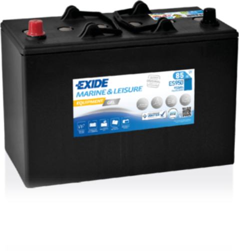 Exide ES950 G85 Marine Leisure Equipment GEL Battery -12V 85Ah, 2 Years Warranty