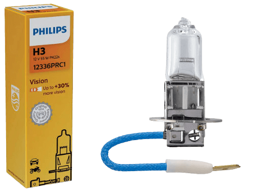 Philips H3 Vision Standard Replacement Bulb (Pack of 10)